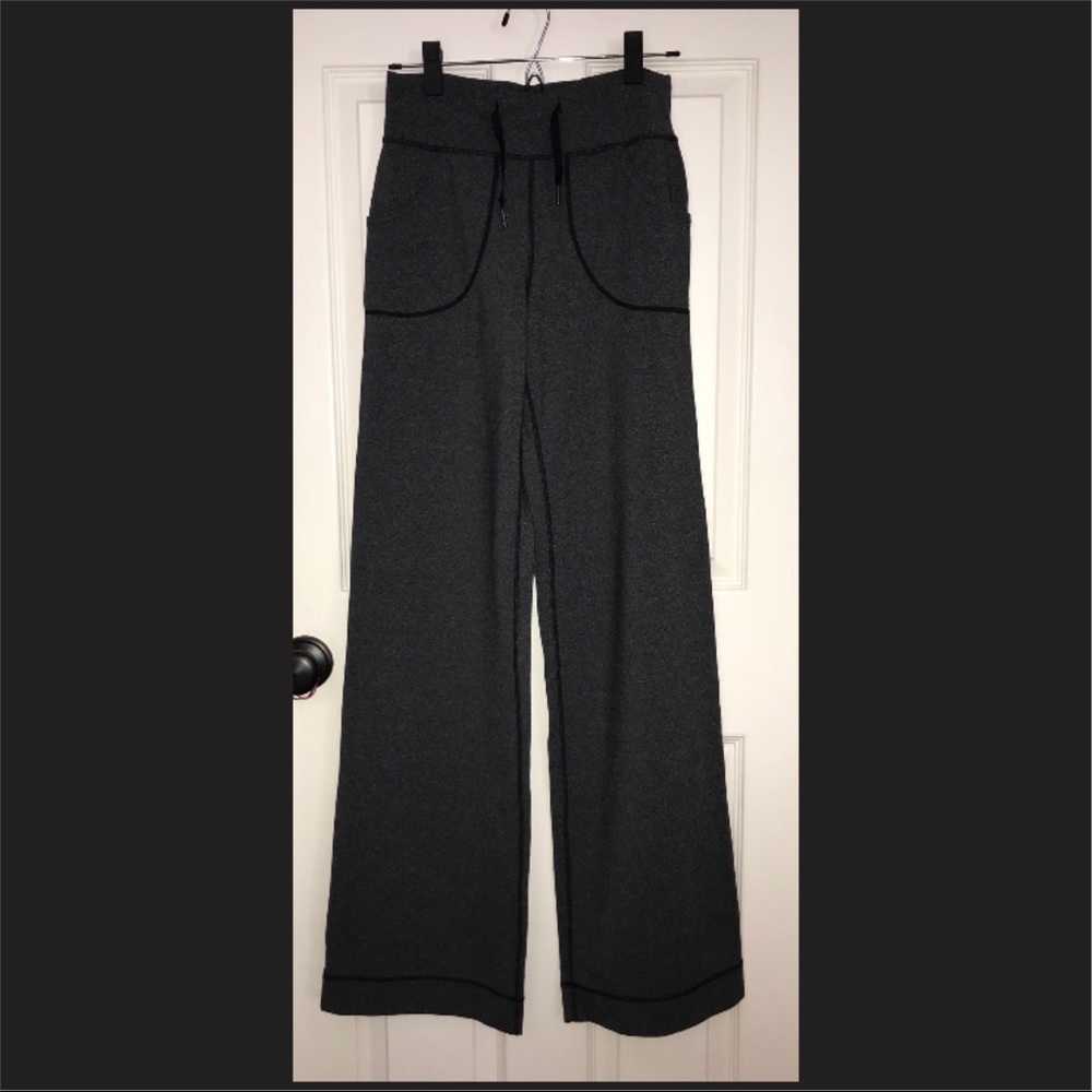 Lululemon Athletica Tall Sz 2 Wide Leg Gray